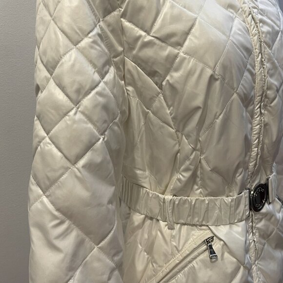 White Guess coat with or without belt - size L - Picture 6 of 15